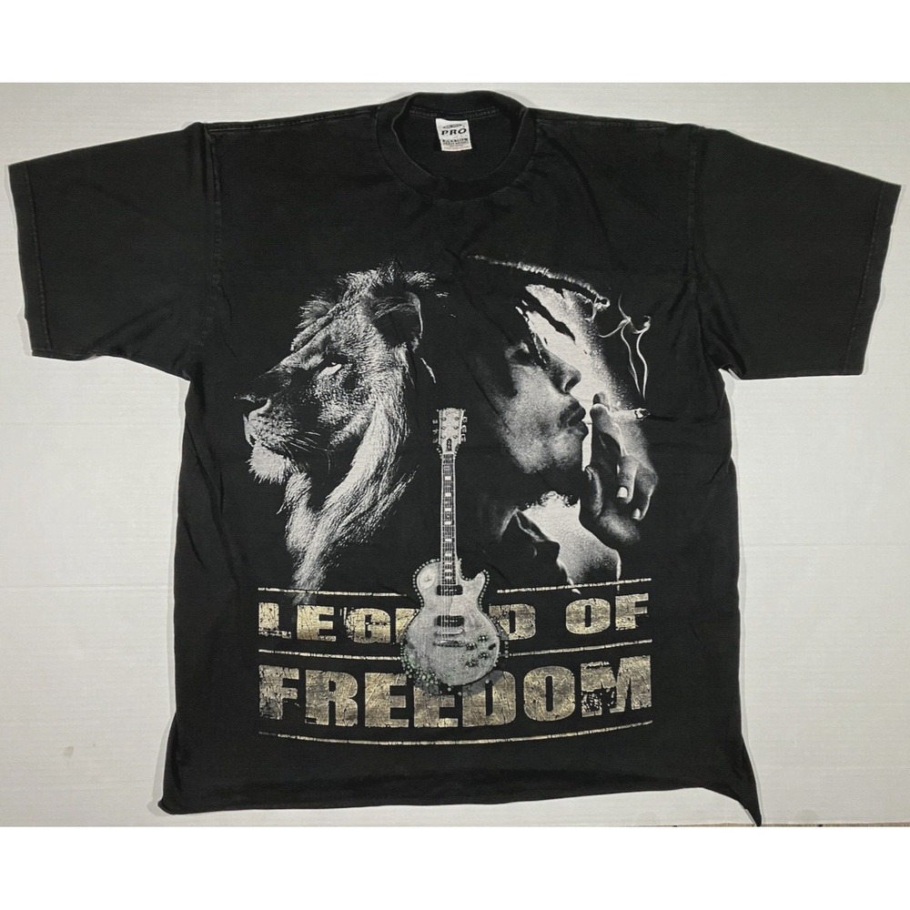 Bob Marley T Shirt Legend of Freedom Rasta Reggae Vintage Y2K Mens Size 4XLT